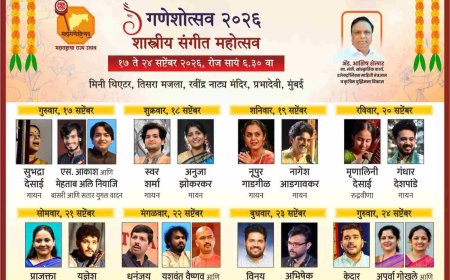 मुंबईकरांसाठी ‘गणेशोत्सव २०२६ शास्त्रीय संगीत महोत्सवा’चे आयोजन